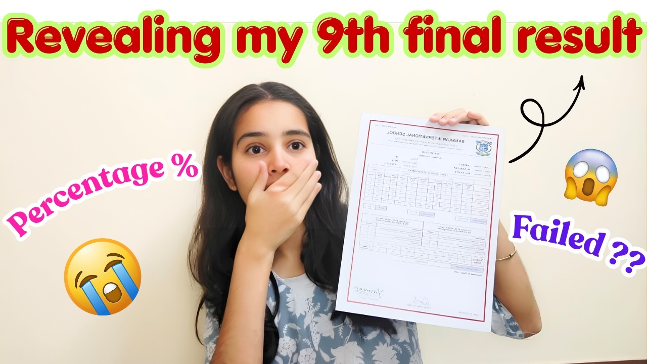 Final Exam Result As a Cbse 9th Grader 😳 | Revealing My Final Exam Result📚😭 | Failed? 😱