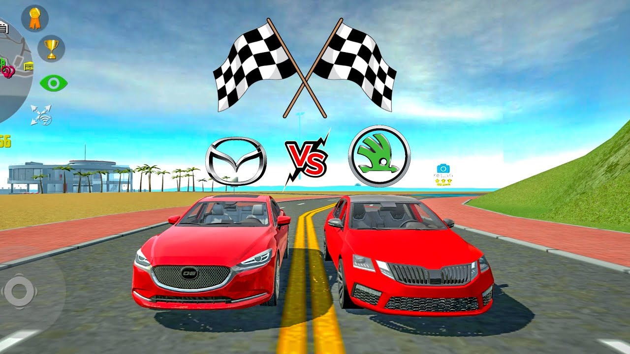 Car Simulator 2 | Mazda VS Skoda | 6 VS Octavia RS | Race & Top Speed | Car Games Android Gameplay