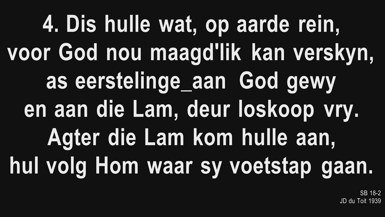 2026-02-01 Aanderediens: Ds Brahm Robinson