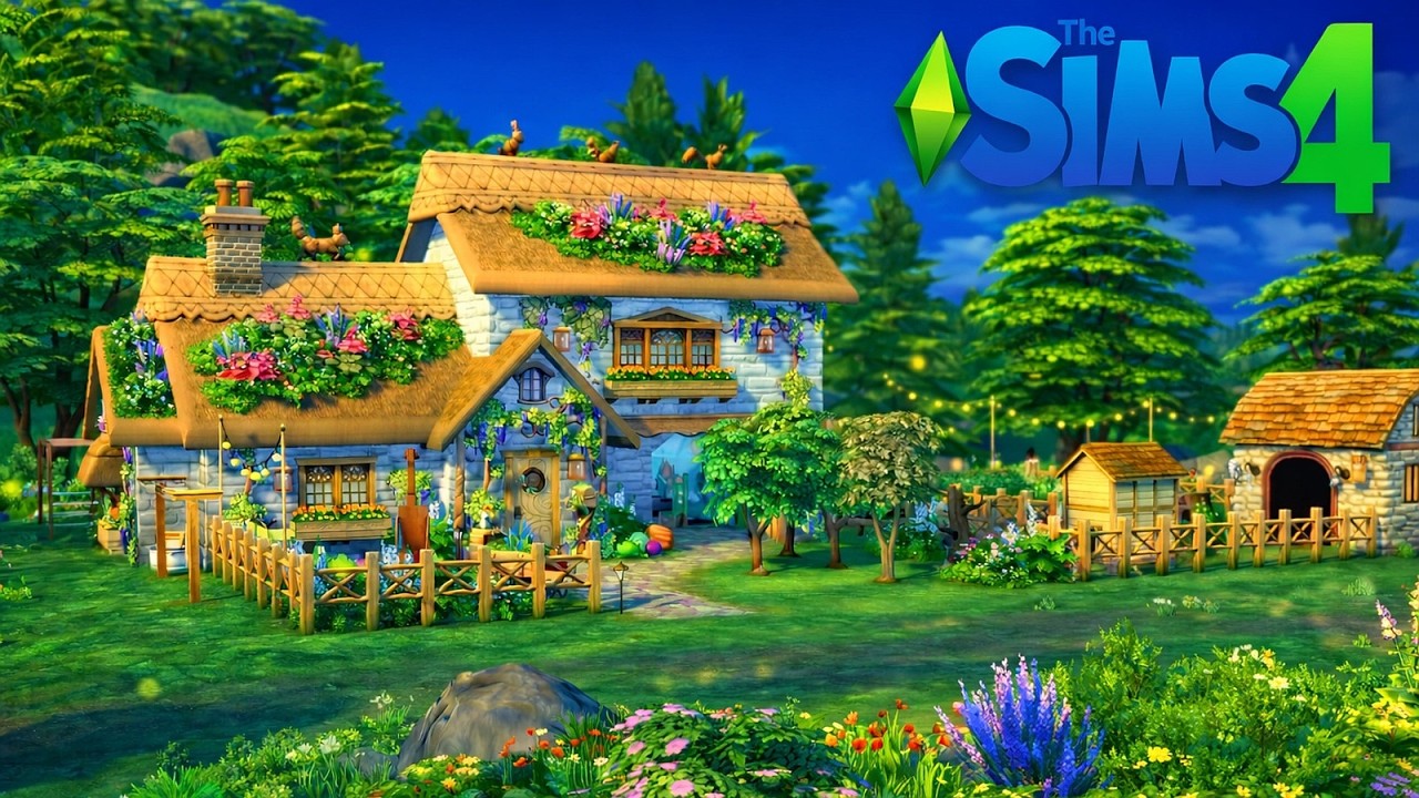 Fairytale Floral Countryside Cottage🌸🌿| Henford-on-Bagley| The Sims 4 Speed Build