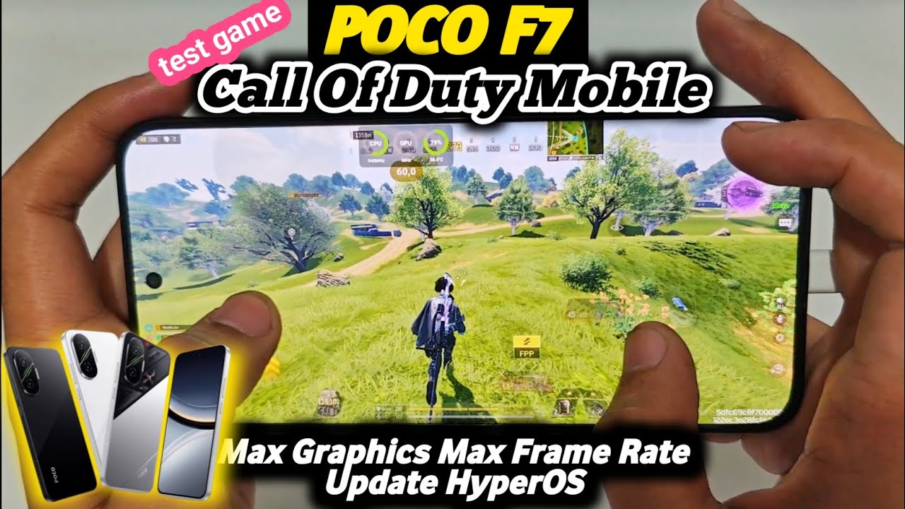 POCO F7 Test Game COD Mobile Update BlackOut Map Max Graphics Max Frame Rate | Full Handcam