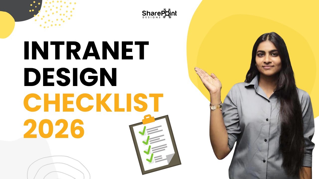Intranet Design Checklist 2026: Everything You Need Before You Build! | SharePoint Designs