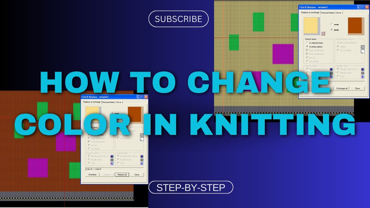 how to color change in knitting M1
