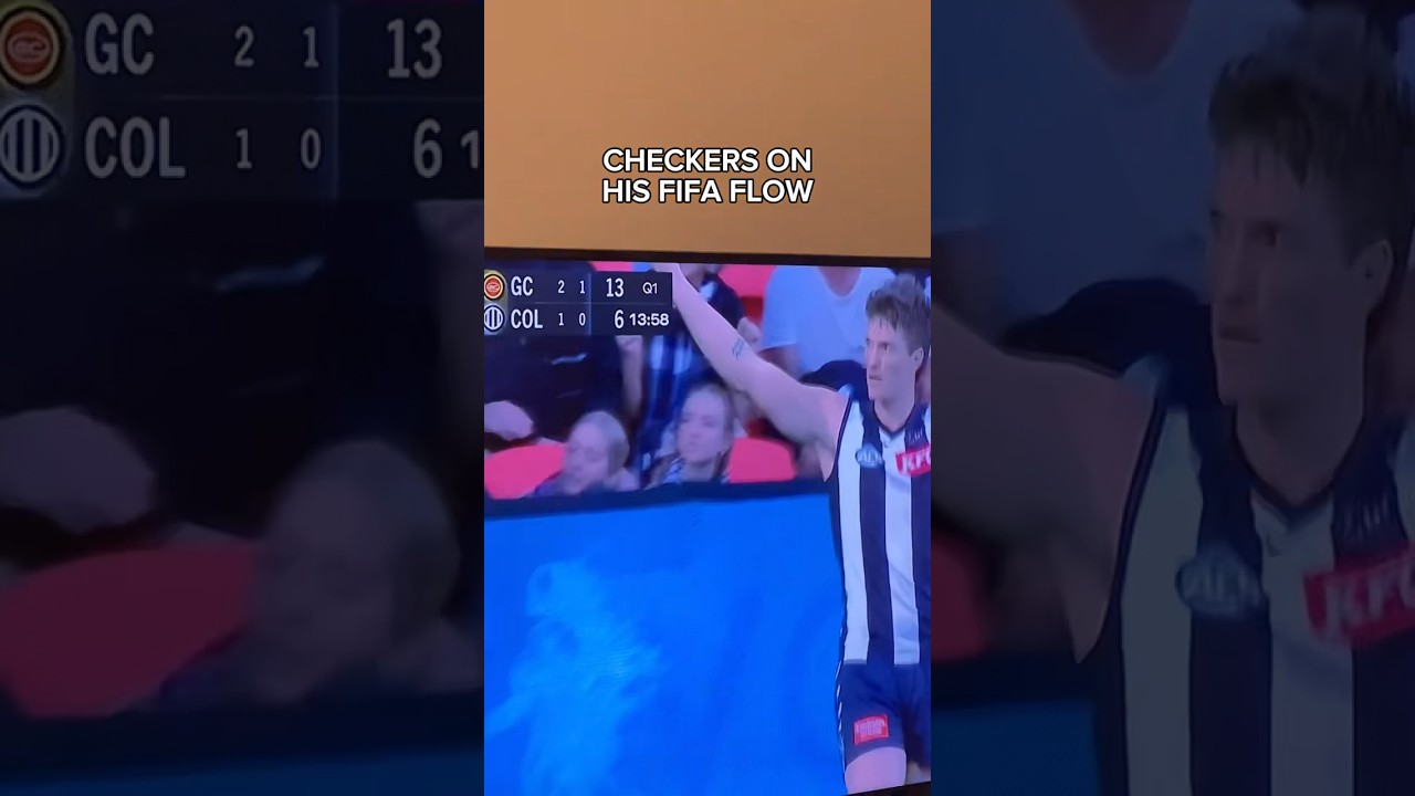 Code Switching Checkers 🏁⚽️ #afl #aussierules #footy #football #collingwood #magpies #fifa #soccer