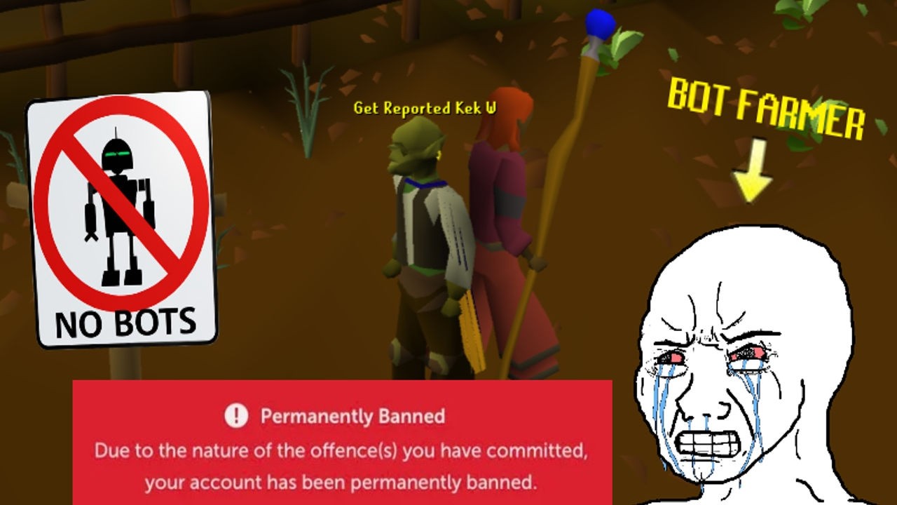 Runescapes Newest sport... BOT REPORTING