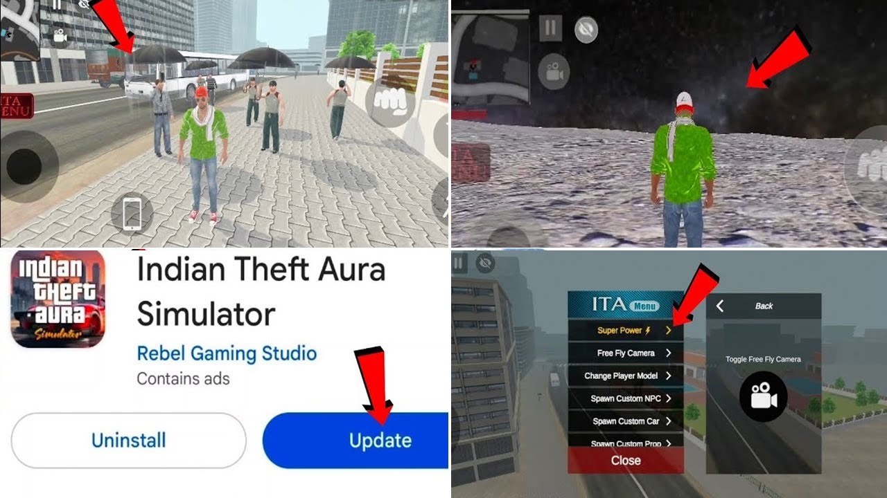 Playing GTA 5 in Mobile Part 6 || Indian Theft Auto Simulator || POTI GAMER BD