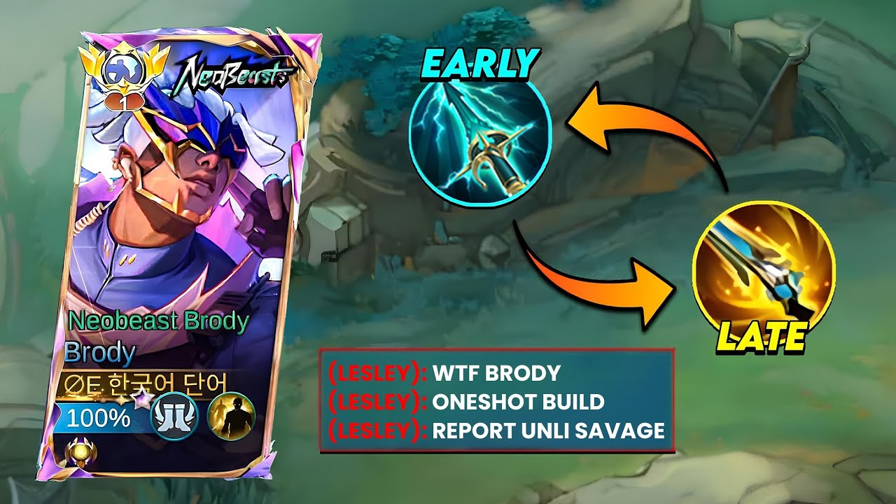 TOP GLOBAL BRODY BEST BUILD FROM EARLY TO LATE GAME (You Must Try) 🔥|| BRODY TOP 1 GLOBAL ~MLBB