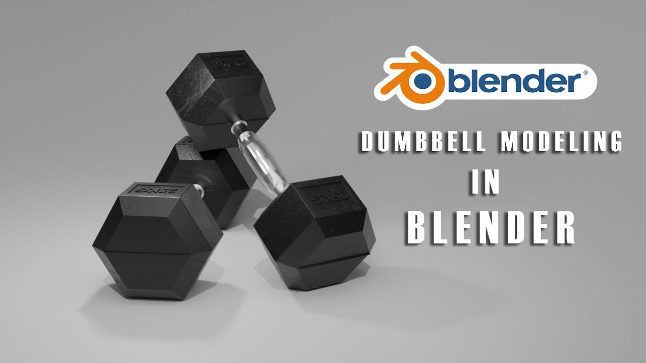 DUMBBELL MODELING INSIDE BLENDER | TUTORIAL