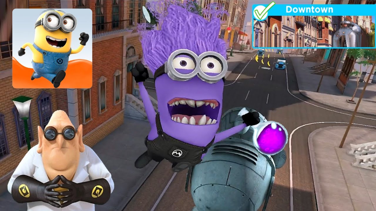 Minion rush Despicable me Evil minion PX 41 purple minion day 2 gameplay android