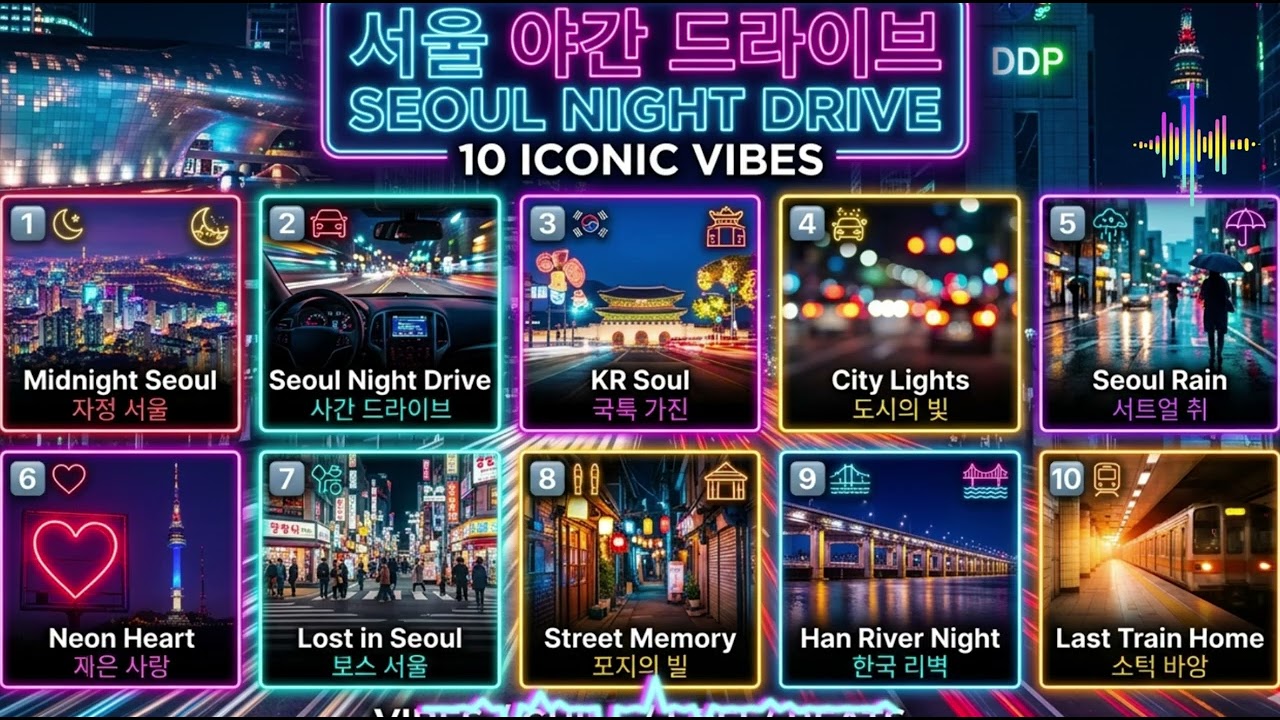 Seoul Night Drive – Korean Emotional HipHop Playlist