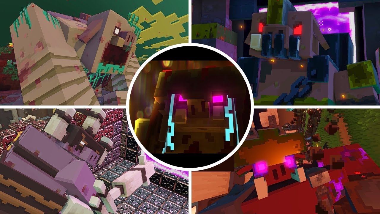 Minecraft Legends - All Bosses + Ending