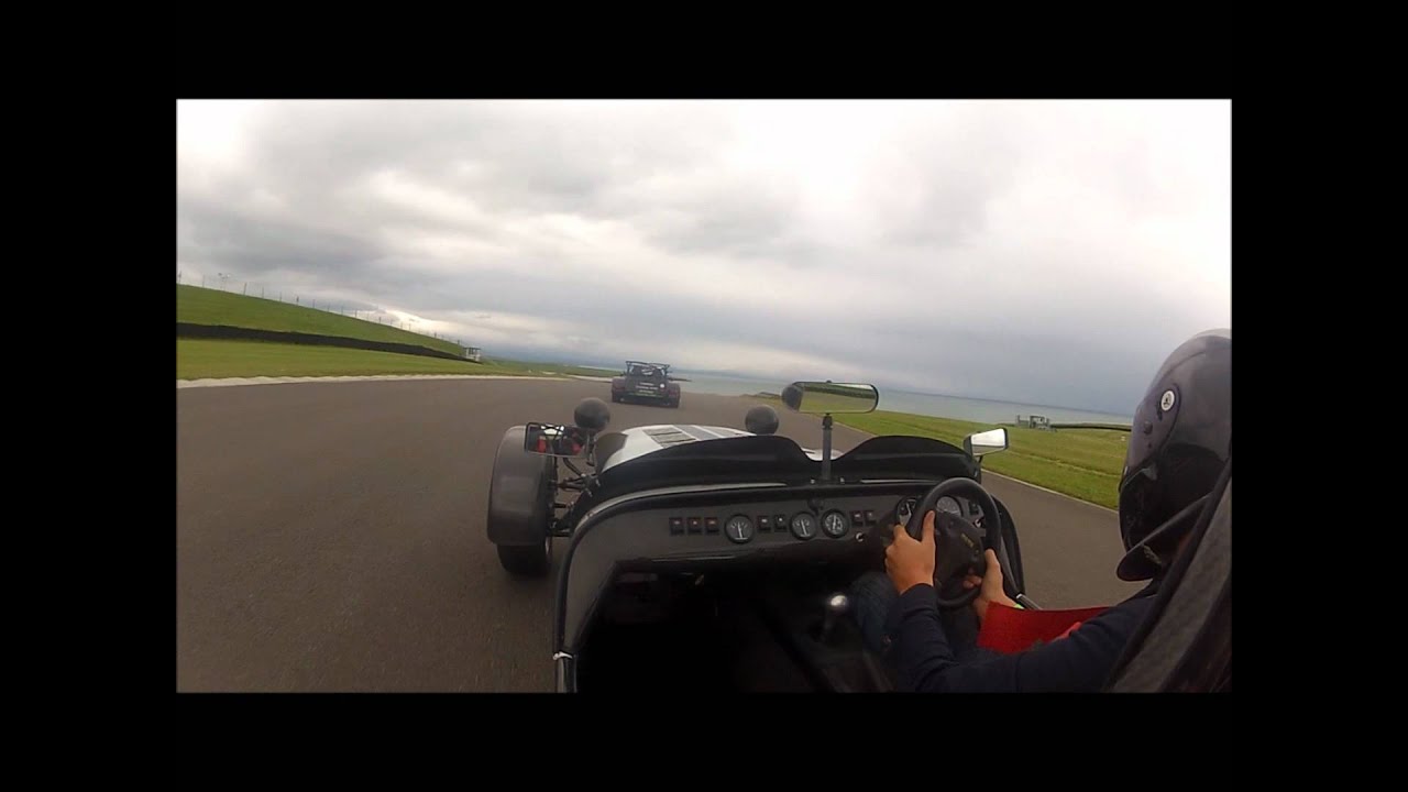 Caterham R400 D at Anglesey chasing supercharged duratec westfield.