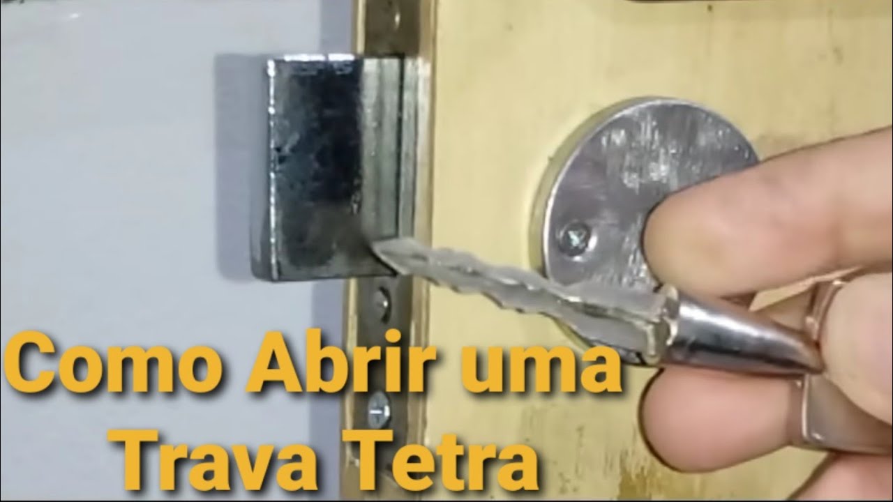 ✅🔑 Como Abrir Uma Fechadura Trava Tetra  de Porta -  @CHAVEIRO H M - Locksmith