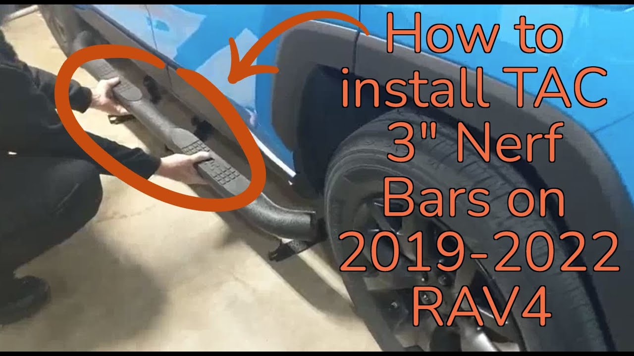 TAC Side Steps | Running Boards | Nerf Bars Installation | 2021 Toyota RAV4 (2019-2022 RAV4)