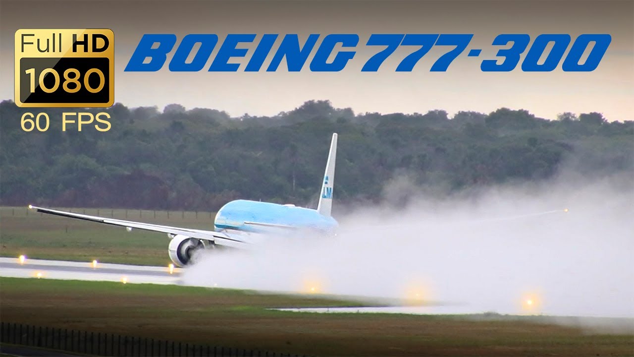 RUNWAY WET | Boeing 777-300 KLM