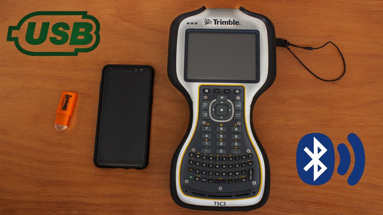 SCARICARE I DATI DA TRIMBLE TSC3 - BLUETOOTH e CHIAVETTA USB