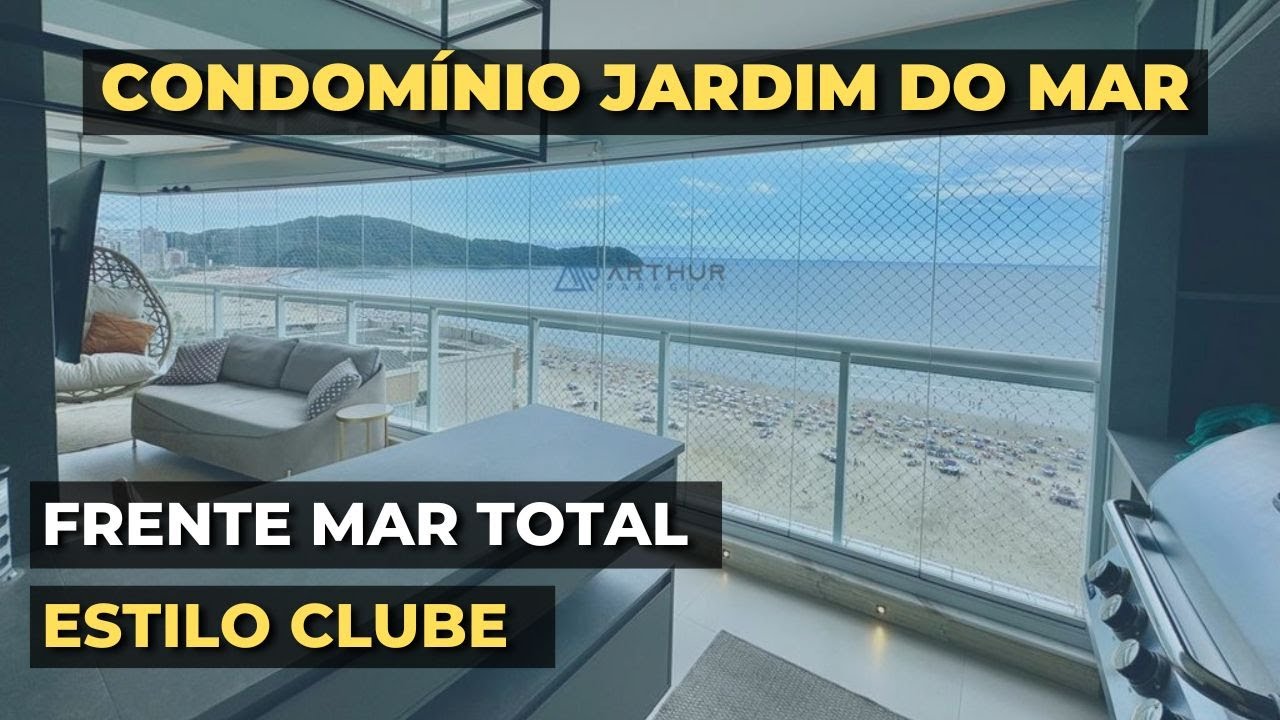 APARTAMENTO FRENTE MAR EM PRAIA GRANDE A VENDA - CONDOMÍNIO JARDIM DO MAR [2026]