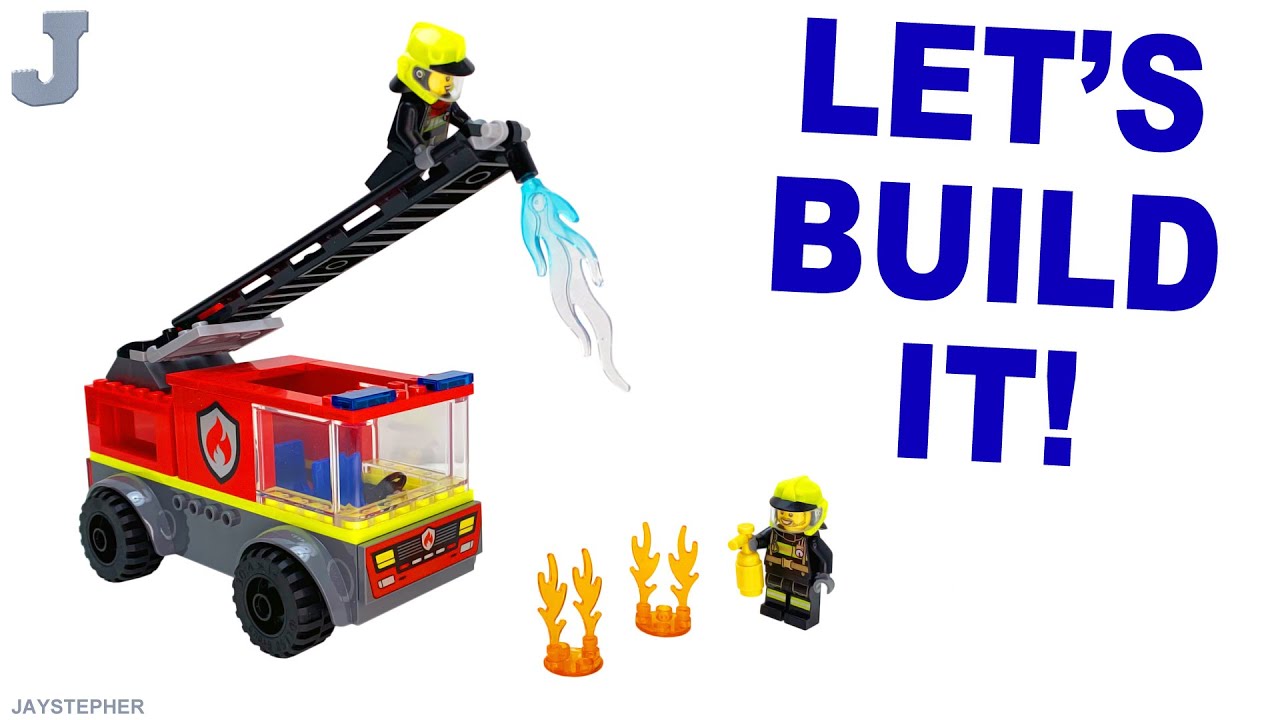 LEGO City 2025 Fire Ladder Truck 60463 Unboxing, Build, & Review