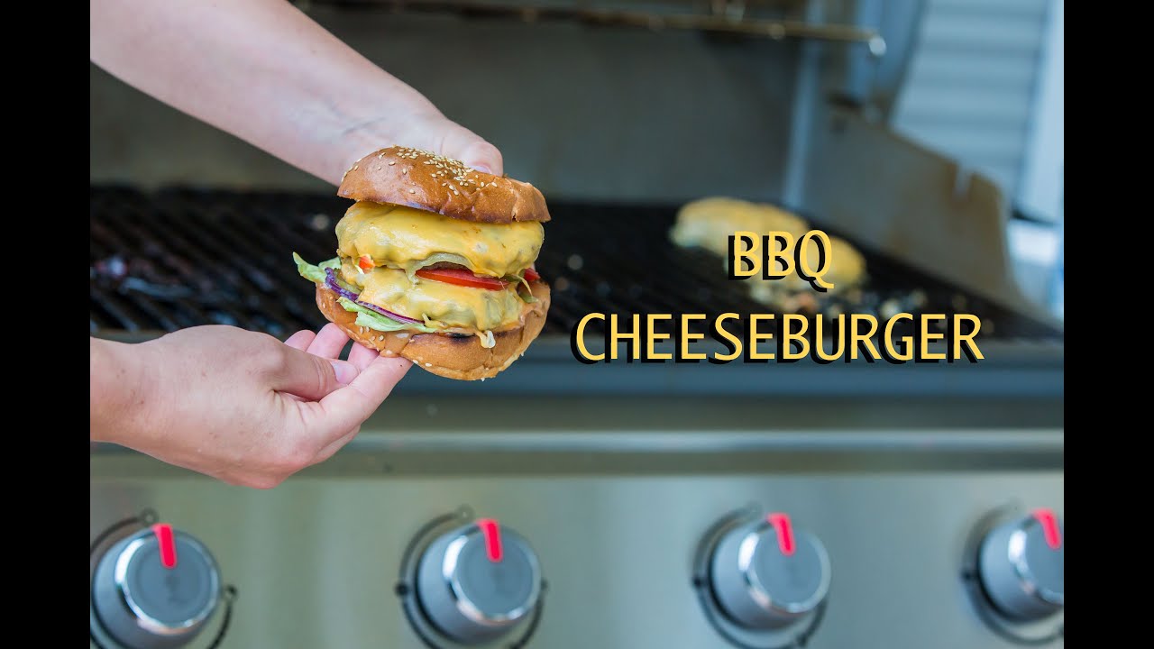 BBQ CHEESEBURGER im Gasgrill / Weber Genesis 2