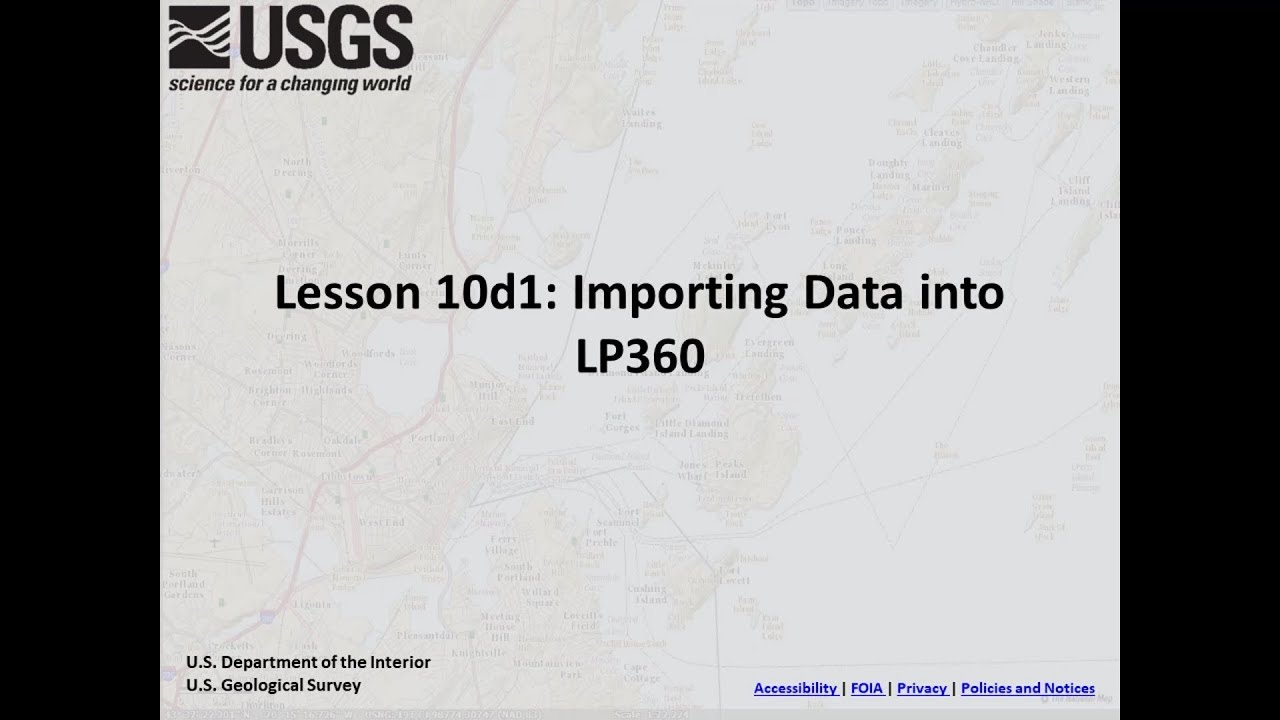 Lesson 10d1 - Importing Data into LP360