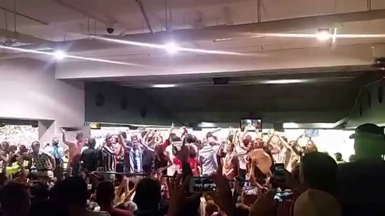 Barmy Army sing 10 German Bombers chant Cricket World Cup 2015