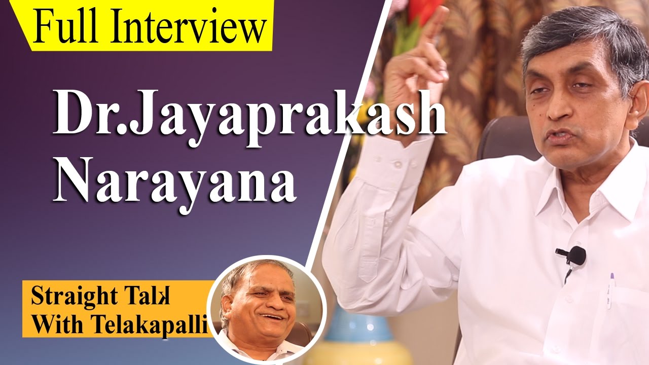 Lok Satta Party President  Dr.Jayaprakash Narayana Interview || Straight Talk with Telakapalli