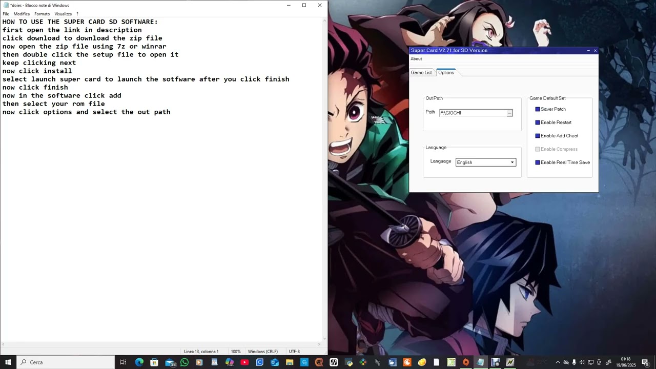 HOW TO INSTALL AND USE SUPERCARD SD SOFTWARE