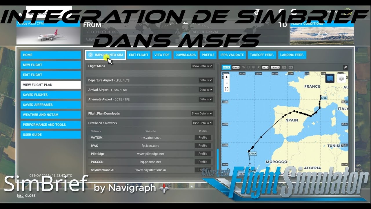 Intégrer Simbrief dans  MSFS 2020 et 2024