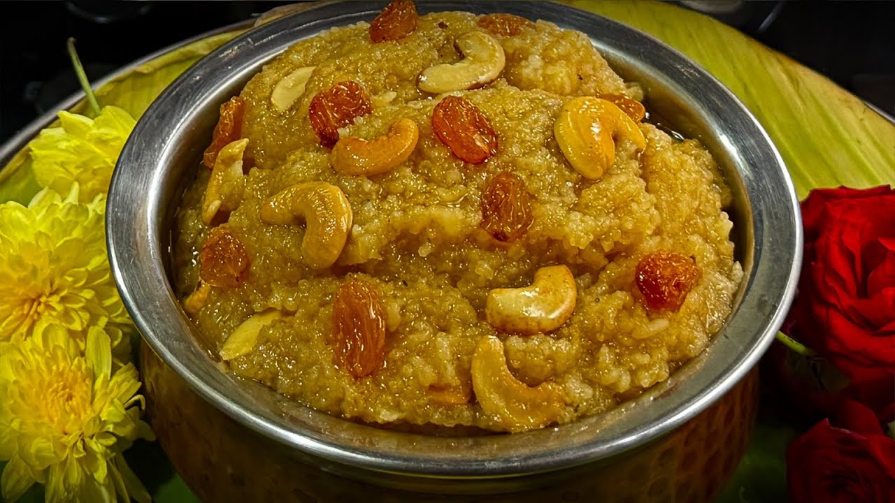 சர்க்கரை பொங்கல் ஈஸியா குக்கர்லயே கோவில் பொங்கல் போல சுவையா செய்யலாம் | Sakkarai Pongal in Cooker