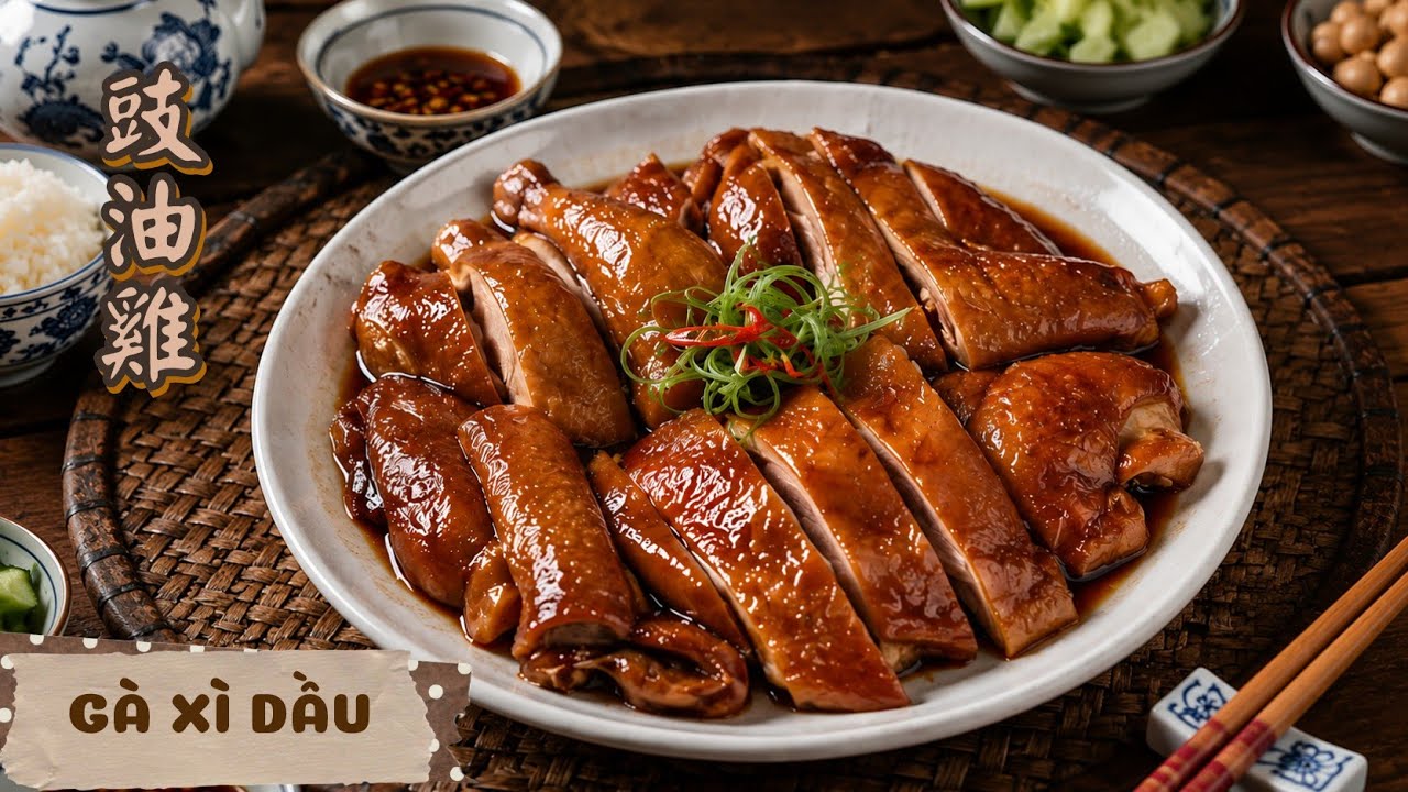 G&agrave; x&igrave; dầu - C&aacute;ch l&agrave;m nhanh - nguy&ecirc;n liệu đơn giản - Chỉ cần 30 ph&uacute;t l&agrave; được ăn - 豉油雞 [M&Oacute;N NGƯỜI HOA]