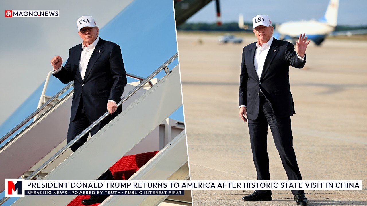 🇺🇸 President Donald Trump is Back from China! Air Force One Landing at Joint Base Andrews, Maryland