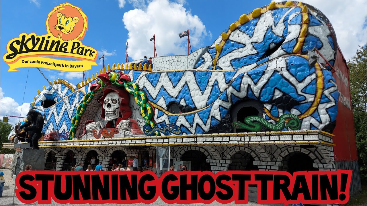 HUGE Ghost Train! Geisterbahn - Skyline Park