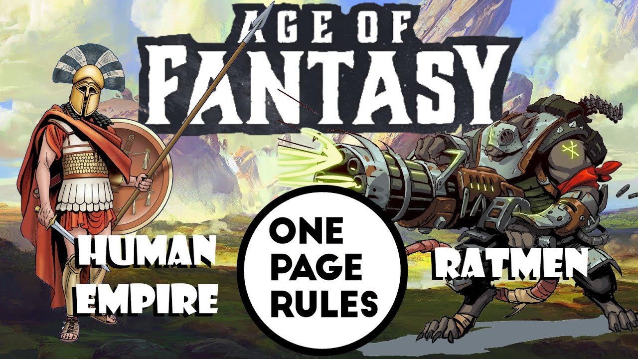 One Page Rules : Human Empire vs Ratmen 2000pts 3.5 LIVE!