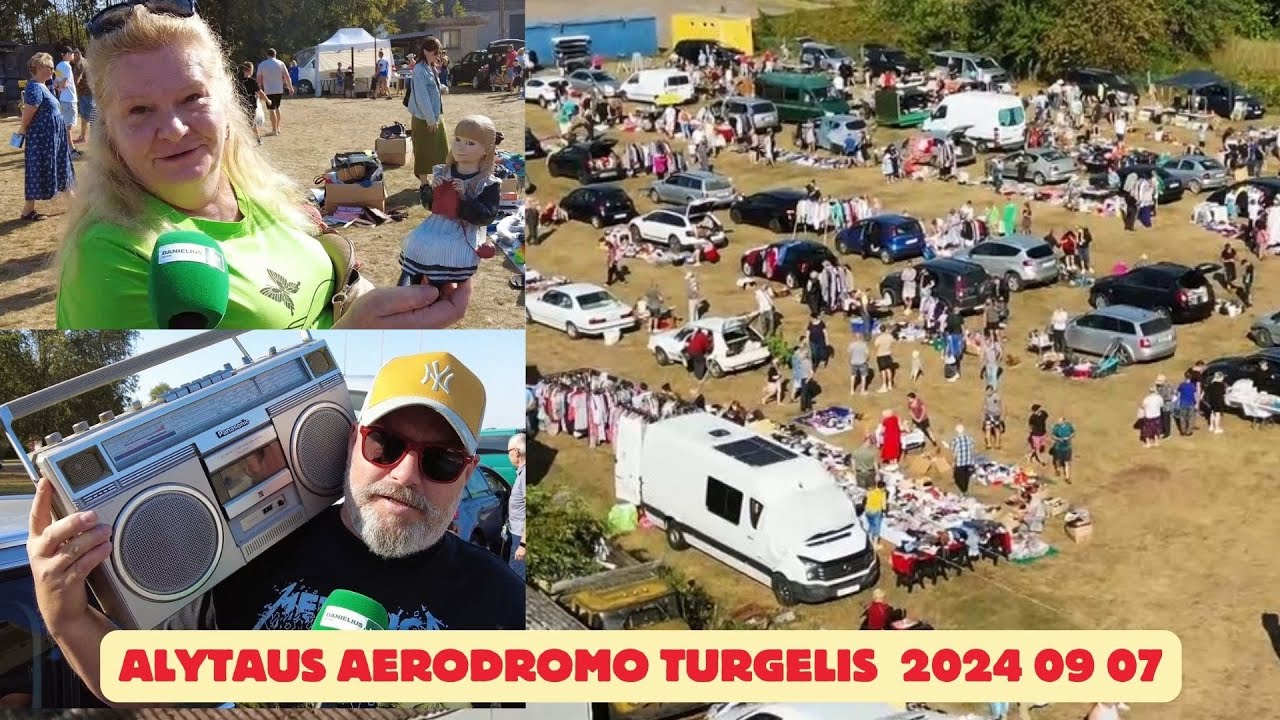 Alytaus aerodromo bagažinių turgus 2024 09 07