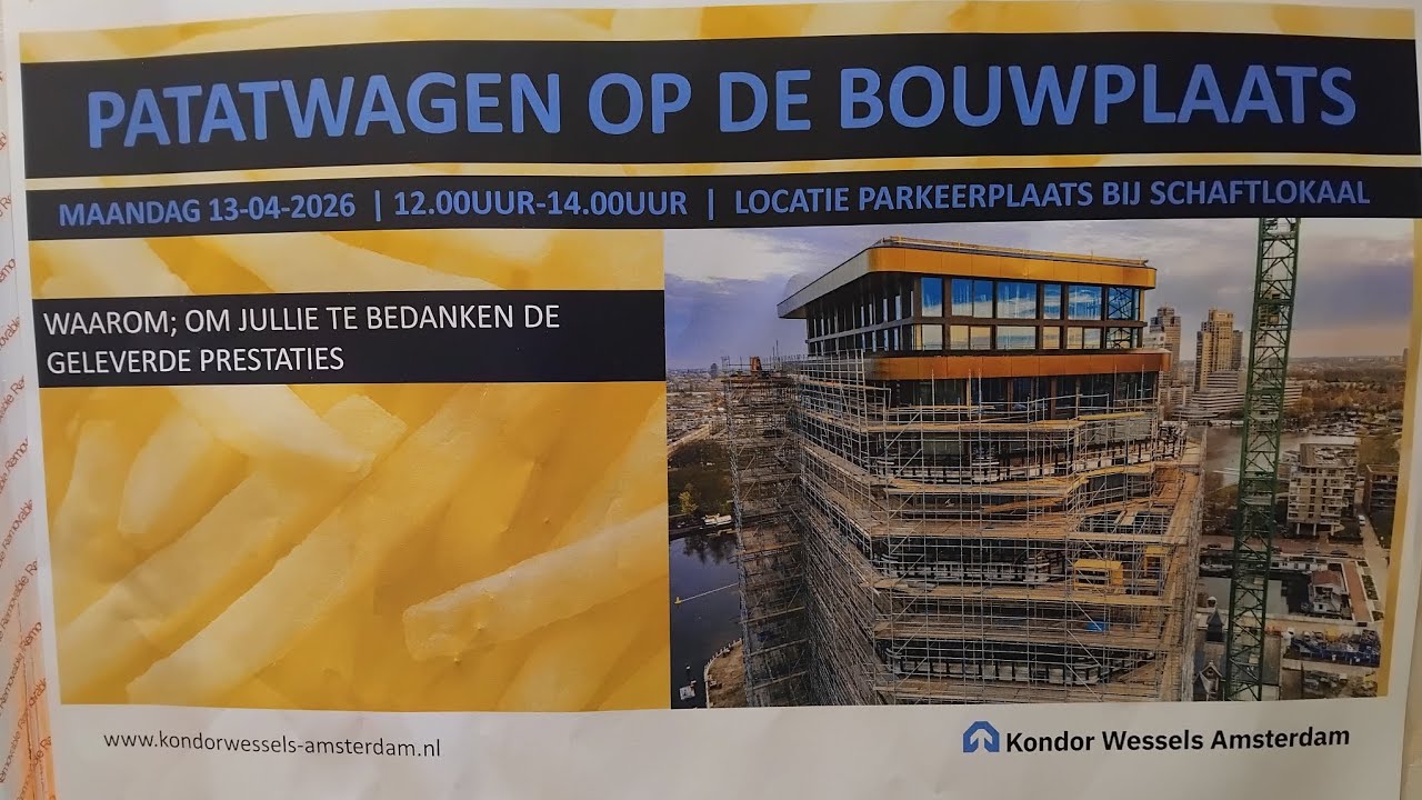 Dutch Steigers bv demontage steiger op Elements voor Kondor Wessels na 16.00 op 66 meter hoog