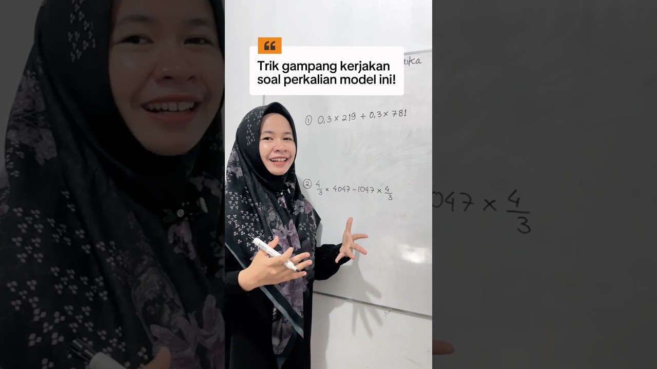 konsep distributif dalam perkalian #matematika 
