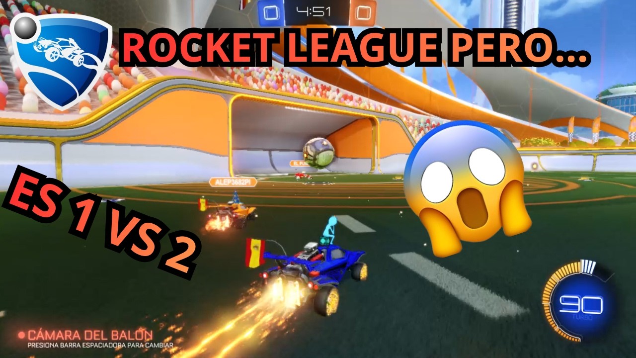 ROCKET LEAGUE PERO ES 1VS2