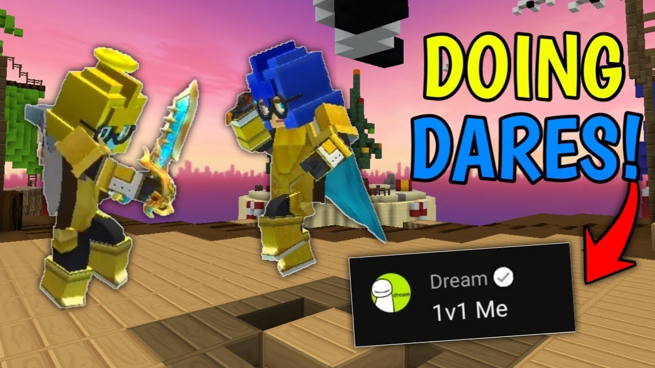 Doing YouTubers Extreme Dares In Bedwars [Blockman GO]