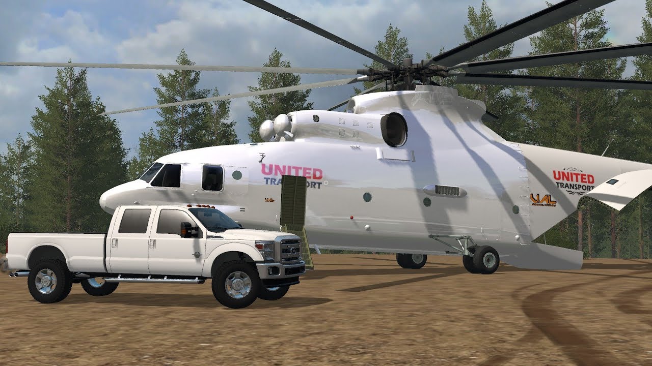 Farming simulator 17 Transport helicopter from lambo mods.com