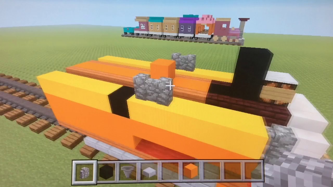 Minecraft Train Tutorial: How To Build Nia The Tank Engine (Thomas and Friends)