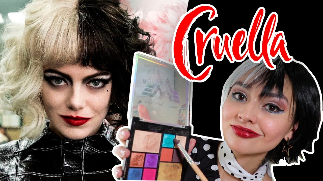 TUTORIAL MAQUILLAJE Y COSPLAY CRUELLA DE VIL - CRUELLA EMMA STONE