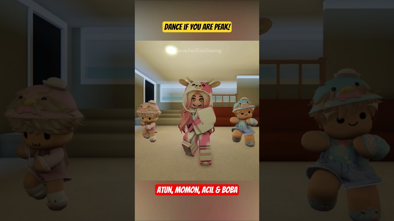 Atun, Momon, Acil & Boba | Dance If You Are Peak! #roblox #shortsvideo #dance