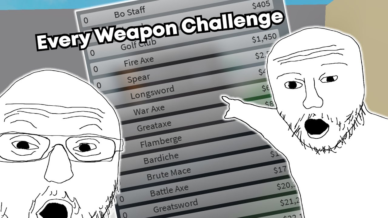 Every Weapon Challenge. (Combat Warriors Pain 101)