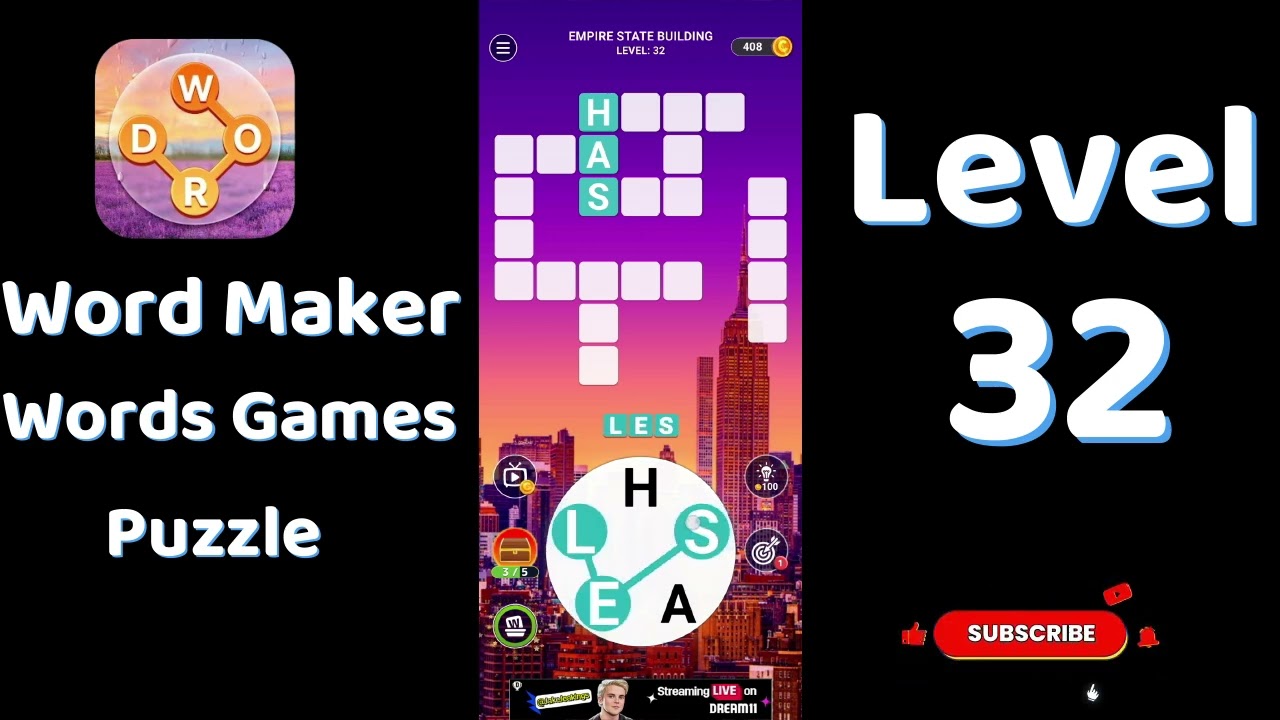 Word Maker Level 32  Answers | Words Games Puzzle | Go Answer