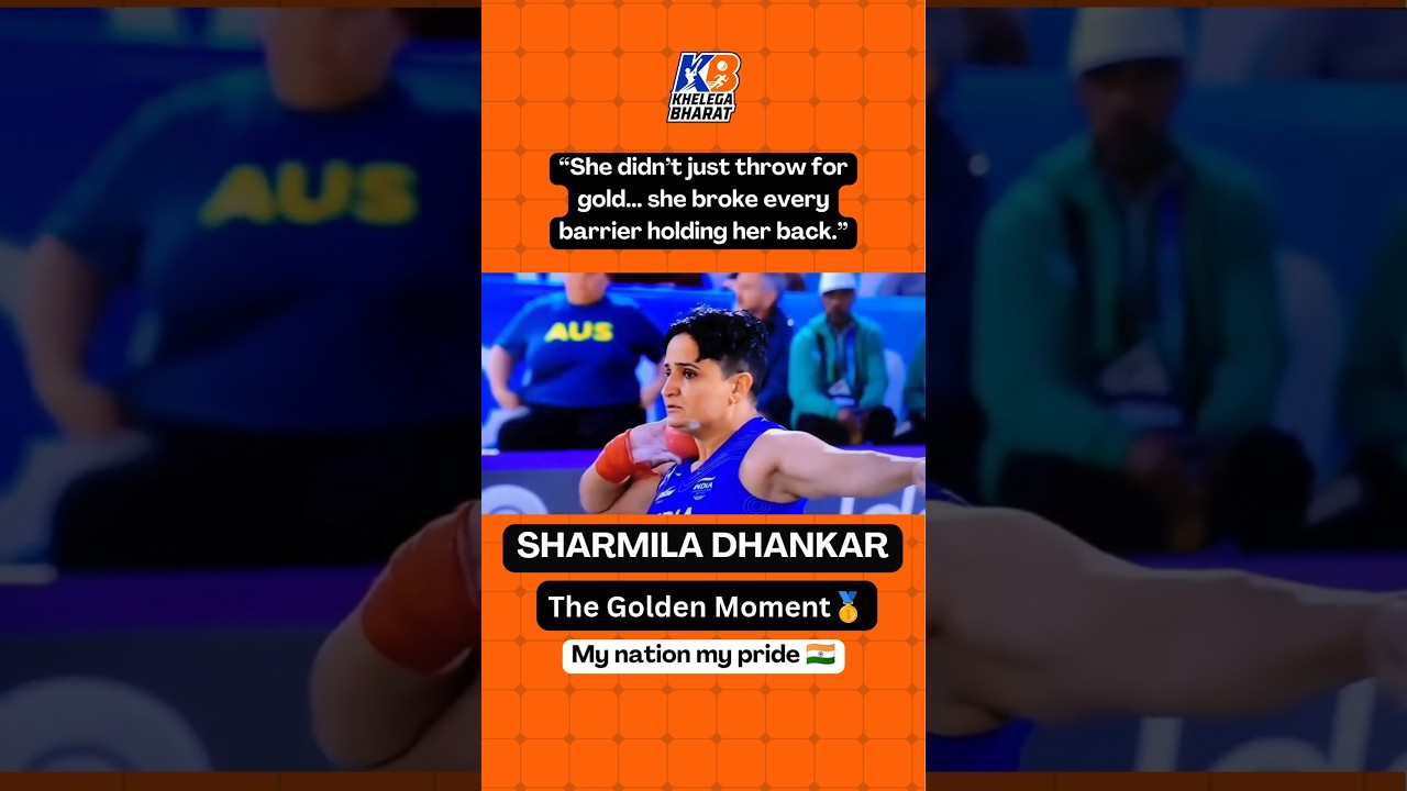 🚨 HISTORY. MADE. 🇮🇳🥇Sharmila scripts history in Glasgow!🔥