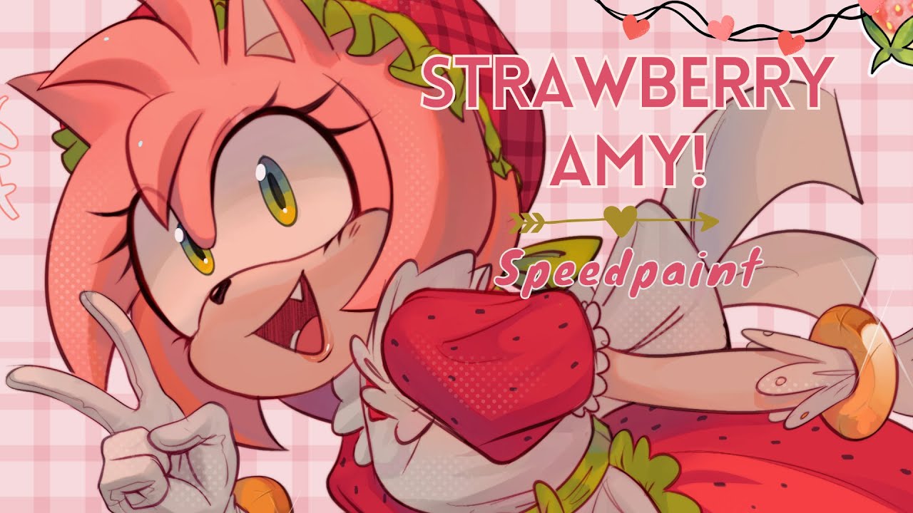 AMY ROSE STRAWBERRY - HADI DTIYS 「SPEEDPAINT」