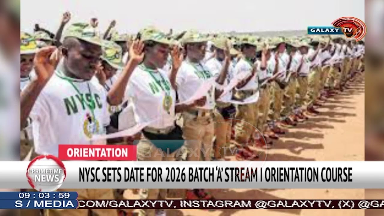 Национальная служба молодежи (NYSC) назначила дату проведения ознакомительного курса для набора 2...