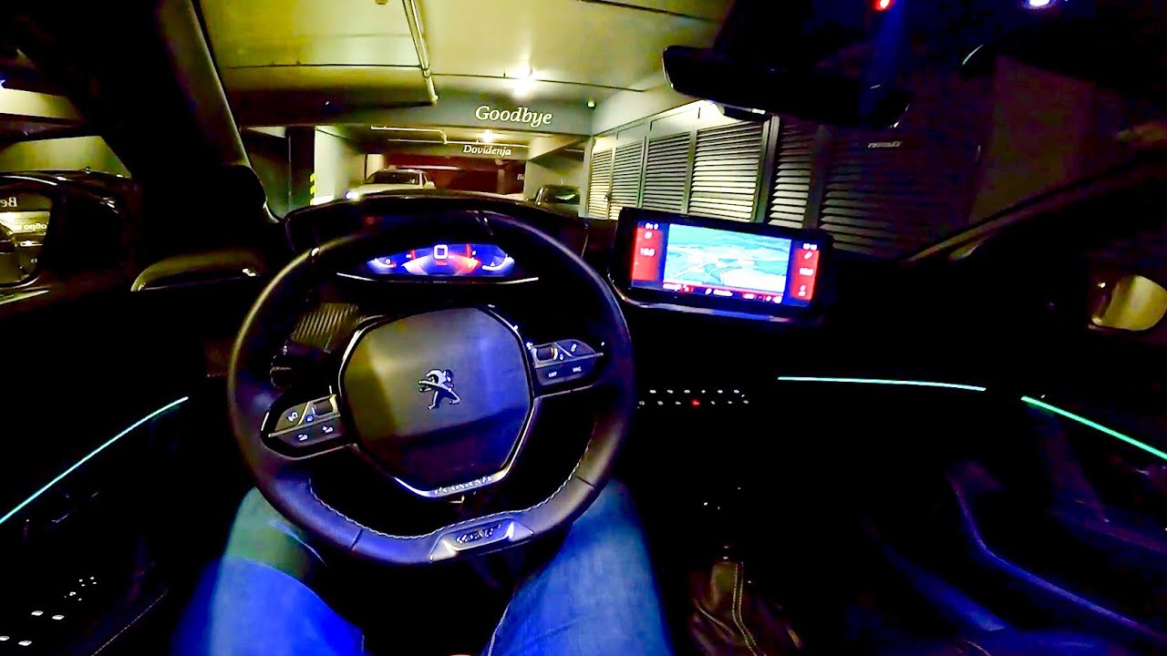 Новый PEUGEOT 208 (2020) - ночной тест-драйв POV GT Line