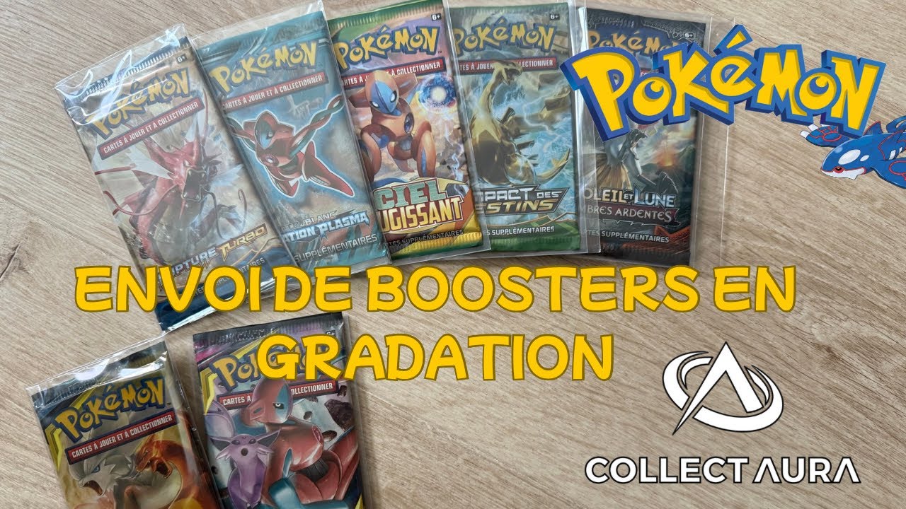 ENVOI DE BOOSTERS POKEMON EN GRADATION - COLLECTAURA
