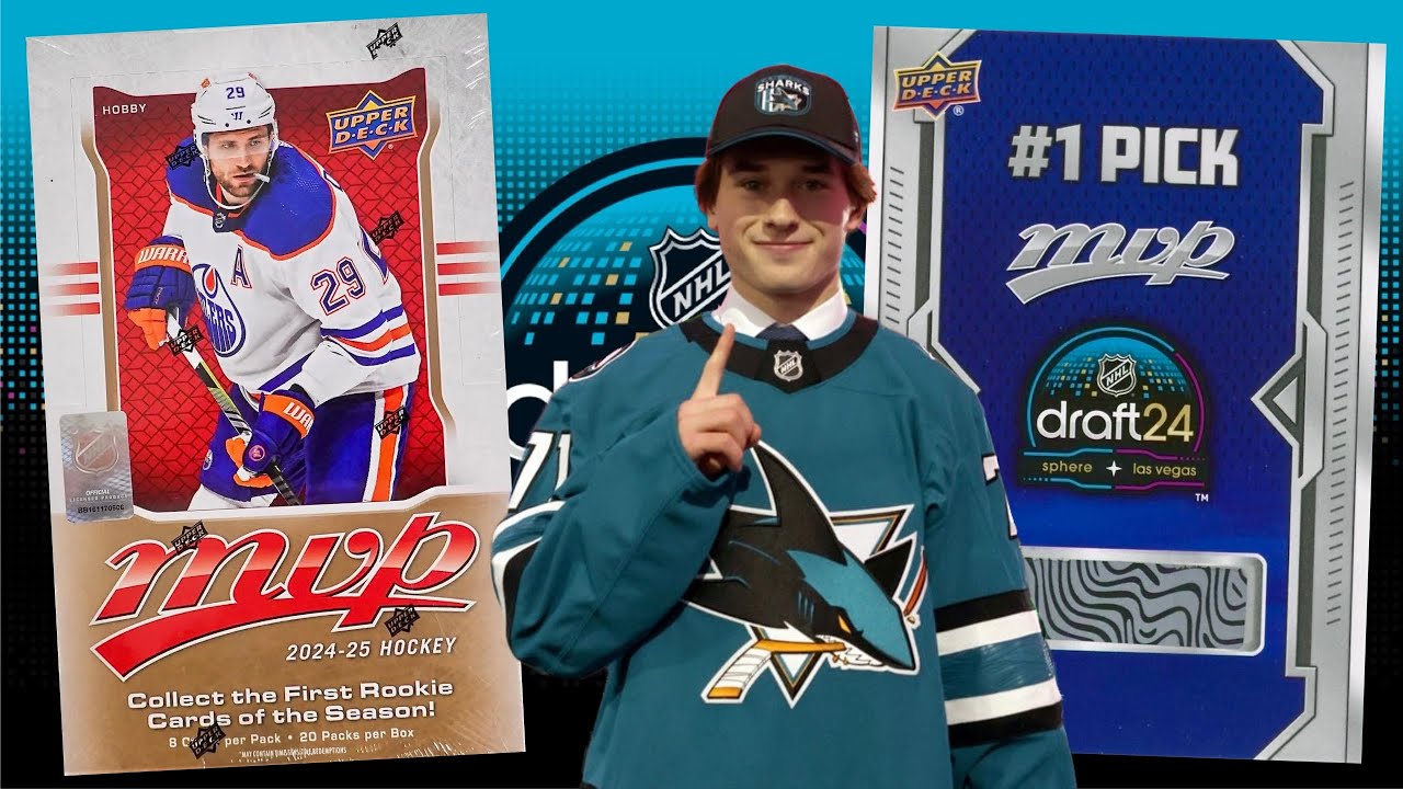 MACKLIN CELEBRINI FIRST NHL ROOKIE CARDS! - 2024-25 Upper Deck MVP Hockey Hobby Box Break